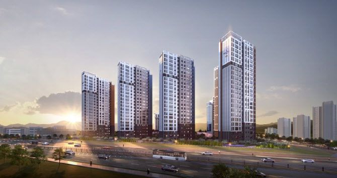 경기 평택 ‘고덕 자연앤 하우스디’ 투시도. (사진=대보건설)