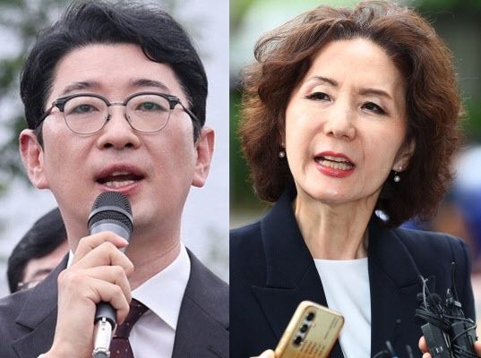 주진우 국민의힘 의원(왼쪽), 이진숙 사회부총리 겸 교육부 장관.(사진=뉴스1, 연합뉴스)