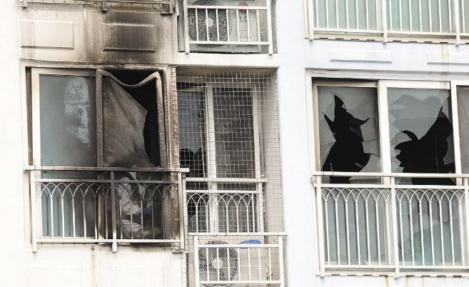 자매 참변 아파트 화재현장. (사진=연합뉴스)