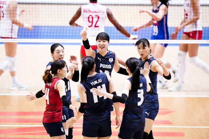 한국 여자배구 대표팀. 사진=FIVB