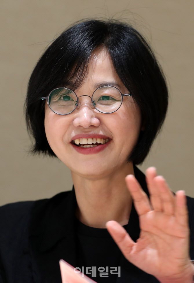 박선희 GS문화재단 대표가 최근 서울 강남구 GS아트센터에서 이데일리와 인터뷰를 하고 있다. (사진=김태형 기자)