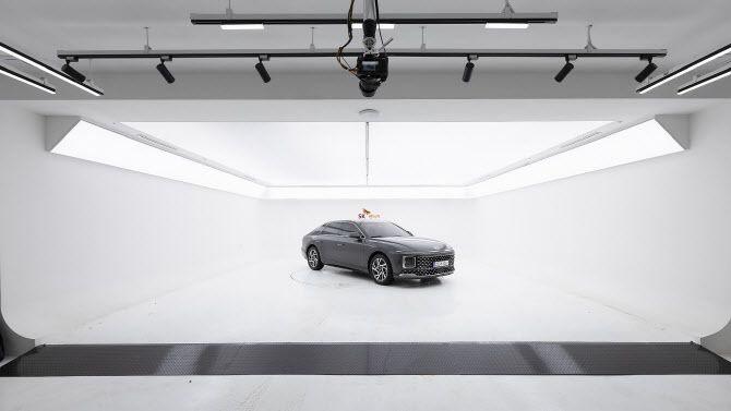 SK렌터카 오토옥션 ‘360도 VR 자동화 촬영’ 시스템 (사진=SK렌터카)