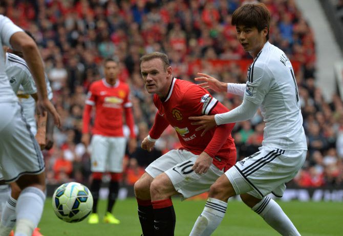 스완지 시티 시절 기성용. 사진=AFPBB NEWS