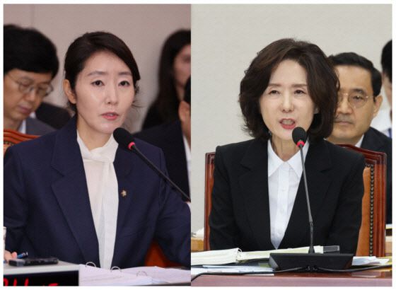 강선우 여성가족부 장관 후보자(왼쪽)와 이진숙 교육부 장관 후보자.(사진=연합뉴스)