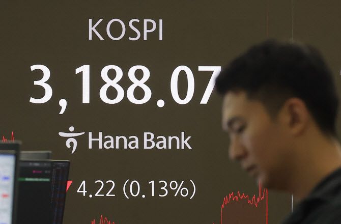 18일 오후 서울 중구 하나은행 딜링룸에서 딜러들이 업무를 보고 있다. (사진=연합뉴스)