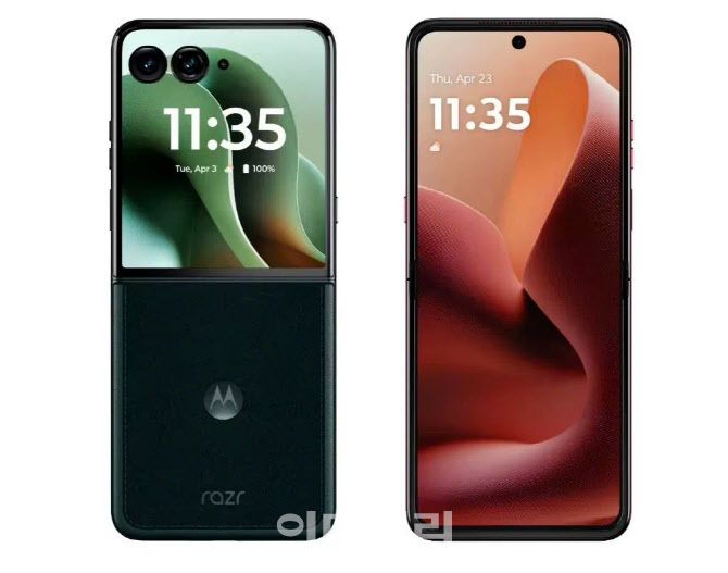 중국 디스플레이 기업 TCL CSOT의 폴더블 OLED가 탑재된 레노버의 최신 폴더블폰 ‘모토 레이저 60’.(사진=TCL)