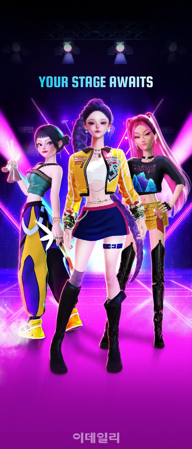 글로벌 메타버스 플랫폼 제페토에서 크리에이터들이 넷플릭스 애니메이션 케이팝 데몬 헌터스 속 걸그룹 헌트릭스 루미·조이·미라 캐릭터를 만들었다.(사진=제페토 갈무리)