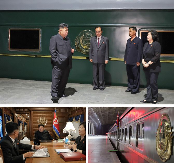 북한 노동당 기관지 노동신문은 2일 김정은 국무위원장이 중국 인민항일전쟁 및 세계반파쑈전쟁승리(전승절) 80주년 기념행사에 참석하기 위해 1일 전용열차로 출발해 2일 새벽 국경을 통과했다고 보도했다. (사진=뉴스1)