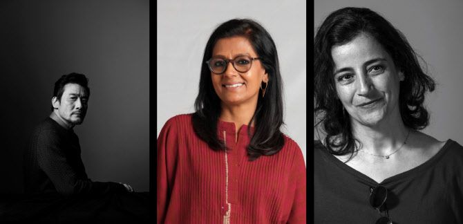 (왼쪽부터) 양가휘, 난디타 다스, 마르지예 메쉬키니.