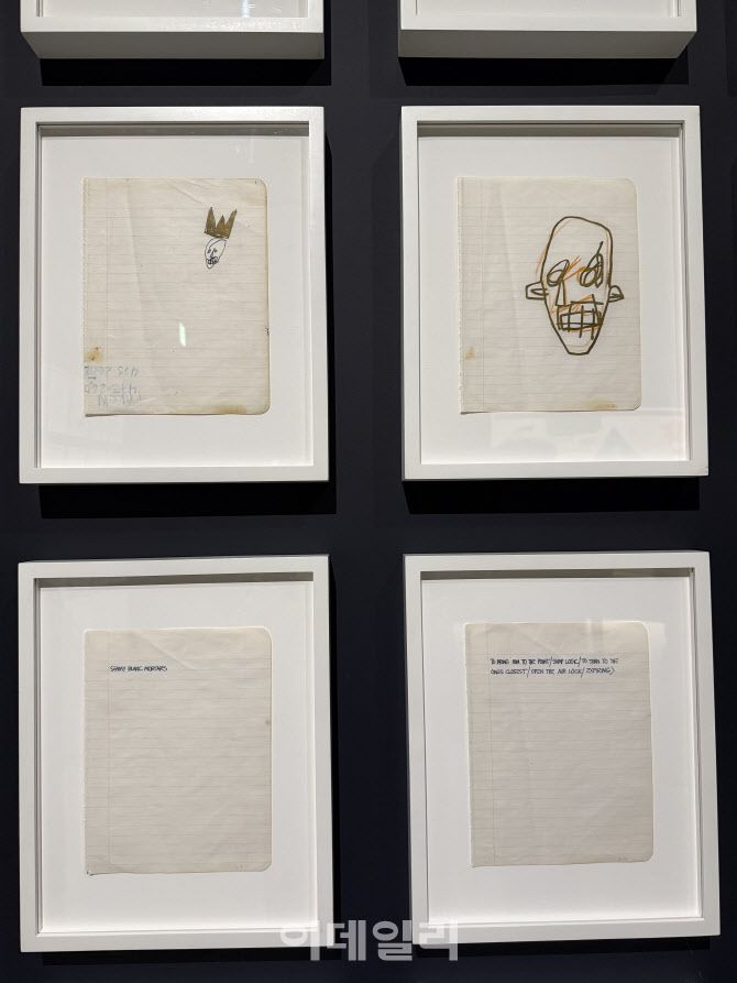 장 미셸 바스키아의 노트북. (사진=장병호 기자)