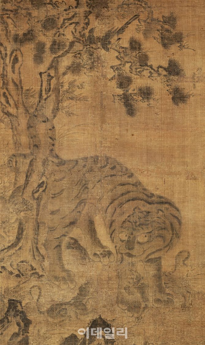 1592년작 ‘호작도’. (사진=리움미술관)