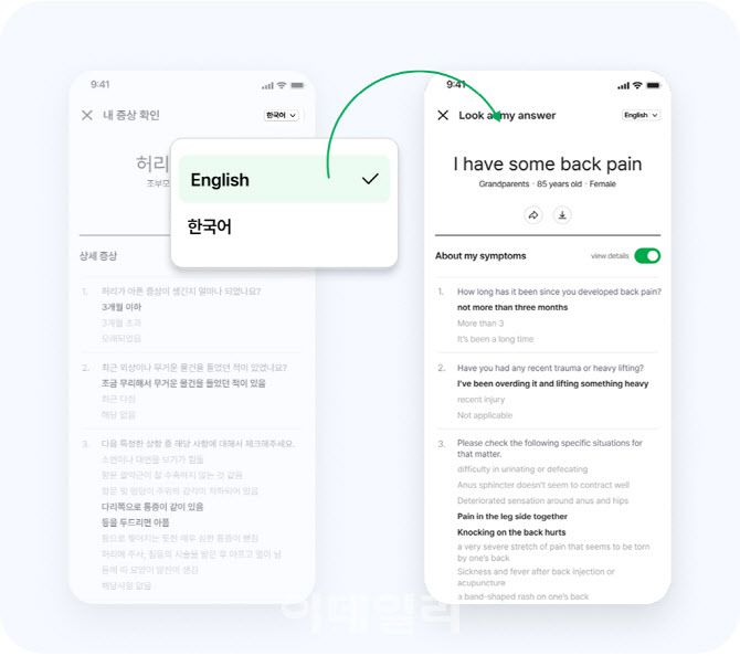 다국어로 지원하는 네이버케어(사진=네이버)