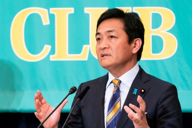 다마키 유이치로 일본 국민민주당 대표. (사진=AFP)