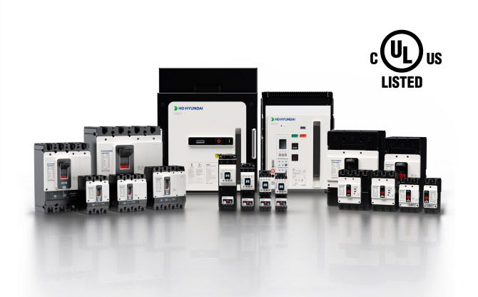 HD현대일렉트릭이 UL·cUL 인증을 획득한 중저압차단기 4종.(사진=HD현대일렉트릭)