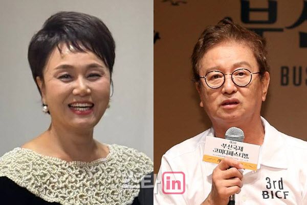 이경실과 전유성(사진=SNS, 이데일리 DB)