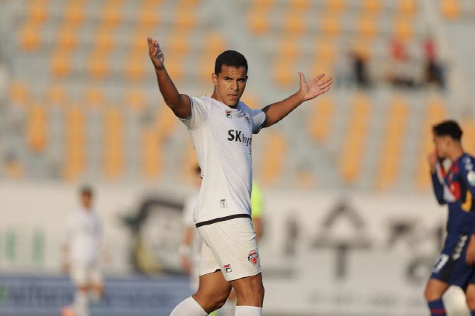 유리 조나탄(제주). 사진=한국프로축구연맹