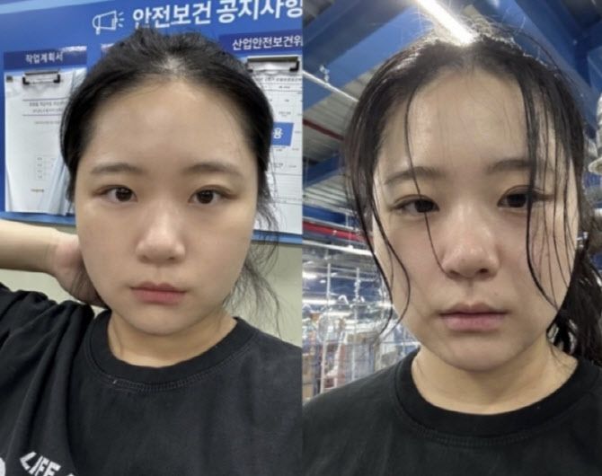 박 전 위원장이 쿠팡 물류센터에서 단기 아르바이트를 하는 모습. (사진=페이스북 캡처)