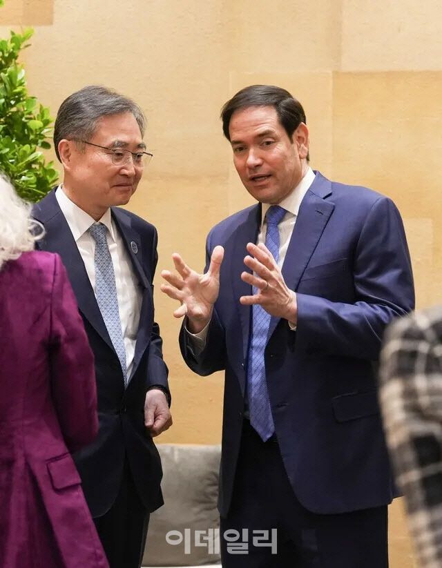 조현 외교부 장관과 마코 루비오 미국 국무부 장관[외교부 제공]