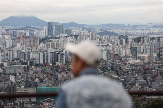 서울 남산에서 바라본 아파트 전경. (사진=이데일리 이영훈 기자)