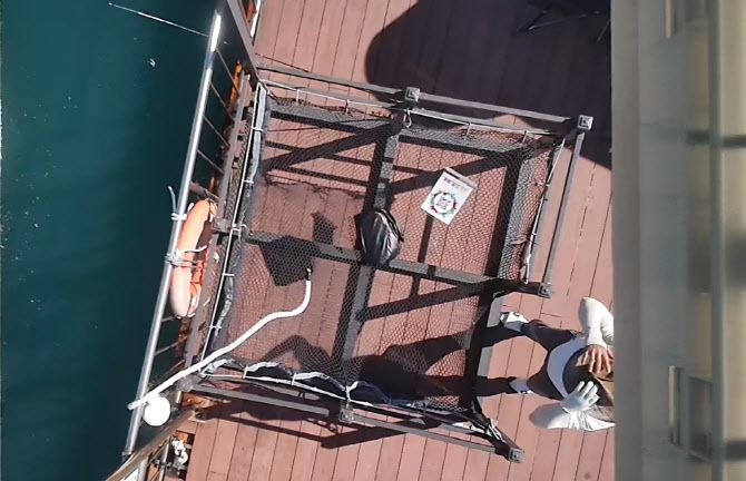 고흥군 거금해양낚시공원 드론배송 장면. (사진=국토교통부)