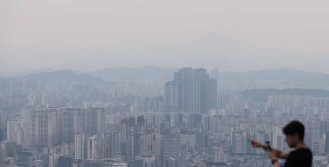 서울 남산에서 바라본 서울 아파트의 모습. (사진=이데일리 노진환 기자)