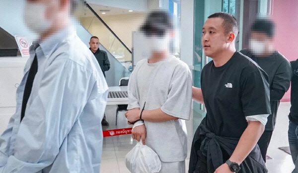 태국에서 체포된 한국인 보이스피싱 조직원들. (사진=더네이션/뉴시스)
