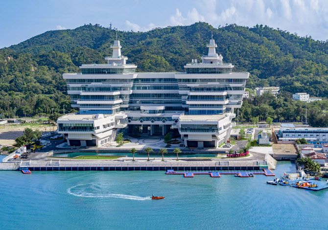 중국 주하이 샹산해양과학기술항에 위치한 윈저우즈넝 본사 전경. (사진=월간 중국)