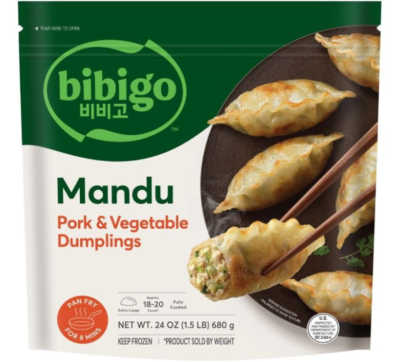 미국에서 판매 중인 비비고 돼지고기 야채 만두.(사진=CJ제일제당)