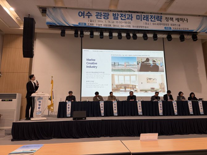 박창환 동서대학교 관광경영컨벤션학과 교수가 발표한 ‘여수 해양 르네상스와 도시의 미래’