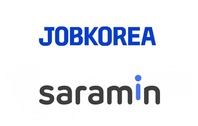잡코리아 CI와 사람인 CI.(사진=각 사)