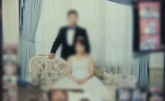 부부의 결혼사진 (사진=SBS 그것이 알고싶다 방송 캡처)