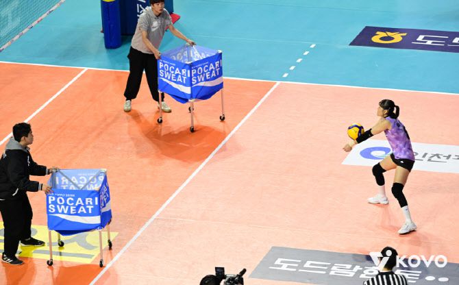 베스트 리베로 콘테스트 모습. 사진=KOVO