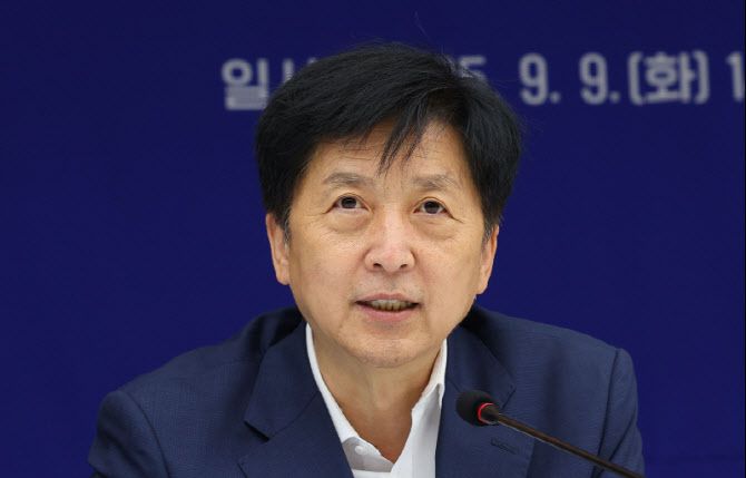 지난해 9월 9일 서울 중구 대한상공회의소에서 열린 더불어민주당 코스피5000특위경제형벌민사책임합리화TF - 경제8단체 간담회에서 오기형 민주당 특위 위원장이 발언하고 있다. (사진=연합뉴스)