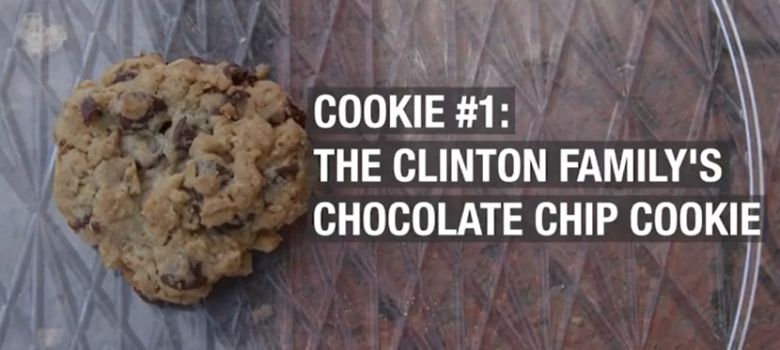2016년 대선에서 멜라니아의 별 모양 쿠키와 맞붙은 빌 클린턴 전 미 대통령의 레시피로 만든 초코칩 쿠키. 퍼스트 젠틀맨으로서 선보인 첫 쿠키. /CNN방송 캡처