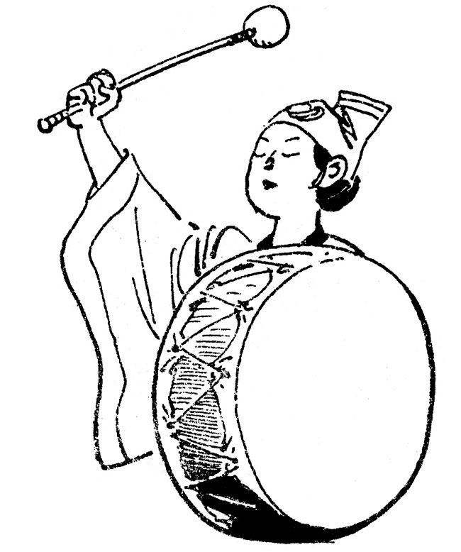 ‘고우영 삼국지’에서 예형이 북 치는 장면. 조조를 면전에서 질타하는 반골로 묘사됐다. /문학동네