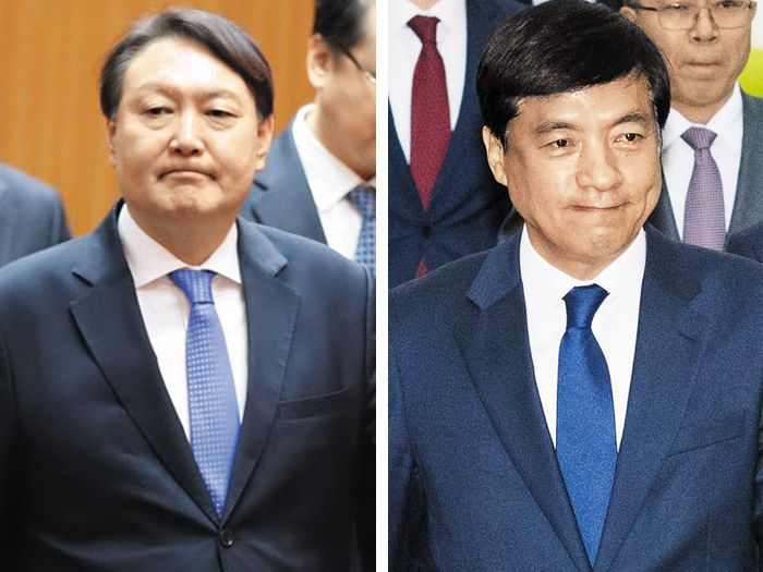 윤석열 검찰총장과 이성윤 서울중앙지검장