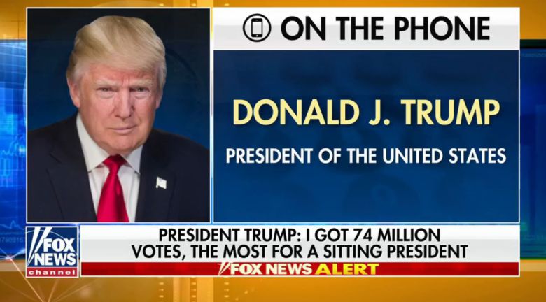 도널드 트럼프 미국 대통령이 29일(현지 시각) 폭스뉴스와 전화 인터뷰를 가졌다./폭스뉴스
