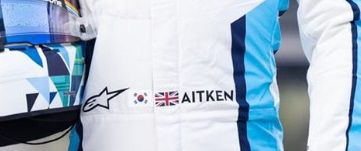 잭이 F1 경주에서 입을 유니폼의 허리 부분에는 태극기와 유니언잭이 나란히 새겨져 있다./잭 에이킨 제공