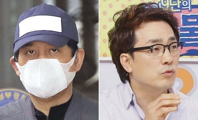 라임자산운용 로비 핵심으로 알려진 김봉현 전 스타모빌리티 회장(왼쪽). 라임 펀드 피해자 중 한명으로 알려진 연예인 김한석씨/조선DB