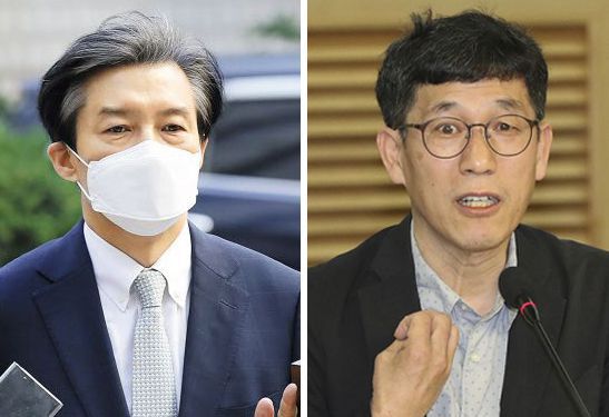 조국 전 법무부 장관(왼쪽)과 진중권 전 동양대 교수./ 조선DB