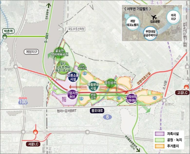 부천시 3기신도시 구상 모습. /대진대학교