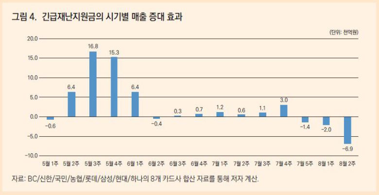 KDI 1차 긴급재난지원금 정책의 효과와 시사점