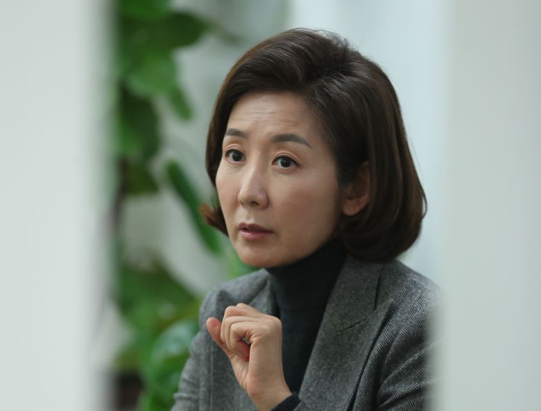 서울시장에 출마한 나경원 전 의원이 13일 서울 동작구 사당동에서 본지와 인터뷰를 하고 있다. /박상훈 기자