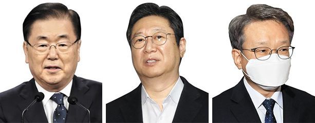 정의용, 황희, 권칠승