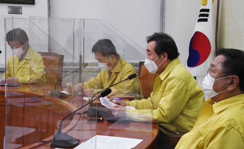 더불어민주당 이낙연 대표가 3일 국회에서 열린 최고위원회의에서 발언하고 있다. 2021.2.3국회사진기자단