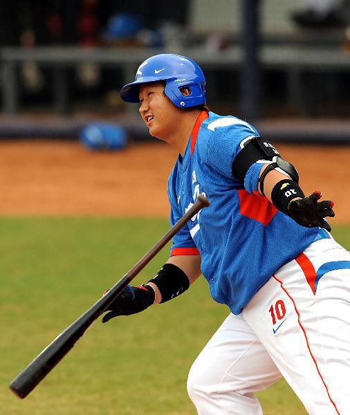 2008 베이징올림픽의 이대호. 그는 대표팀의 간판 타자로 활약하며 금메달의 주역이 됐다. / 조선일보DB