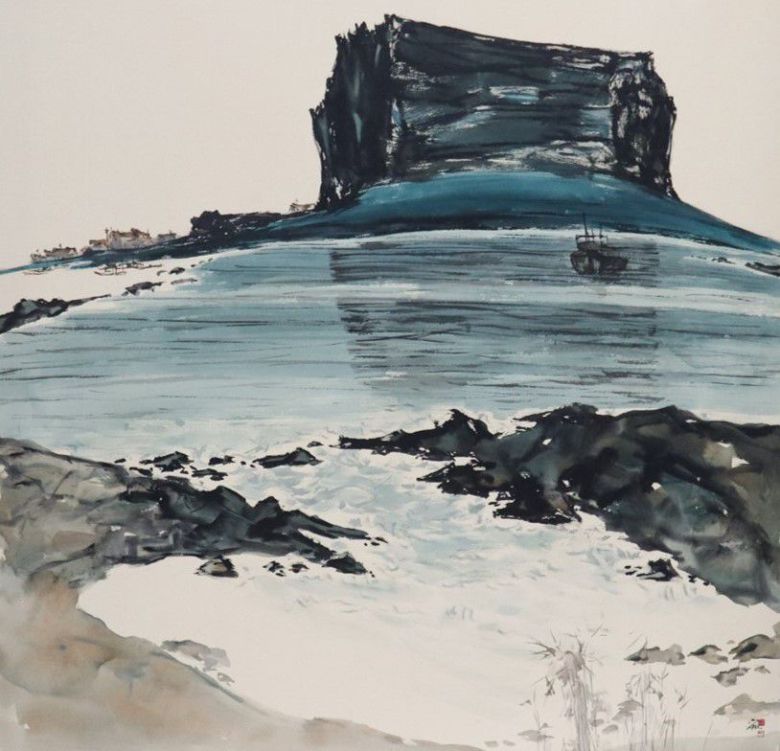 이건희 컬렉션에 포함된 박대성 작가의 ‘일출봉’. /전남도립미술관