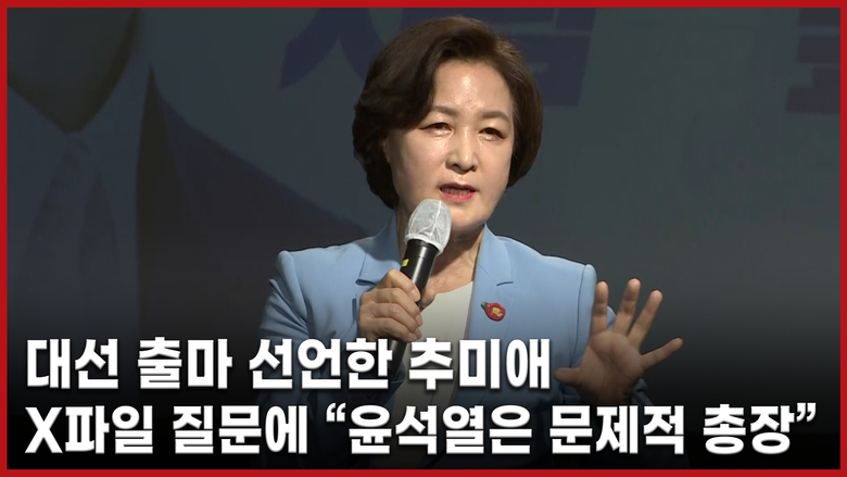 대선 출마 선언한 추미애/TV조선