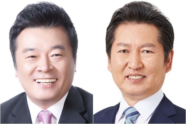 김철근 국민의힘 이준석 당대표 정무실장(왼쪽)과 더불어민주당 정청래 의원./조선일보DB