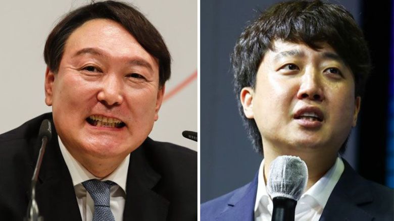 윤석열 전 검찰총장과 국민의힘 이준석 대표. /조선일보